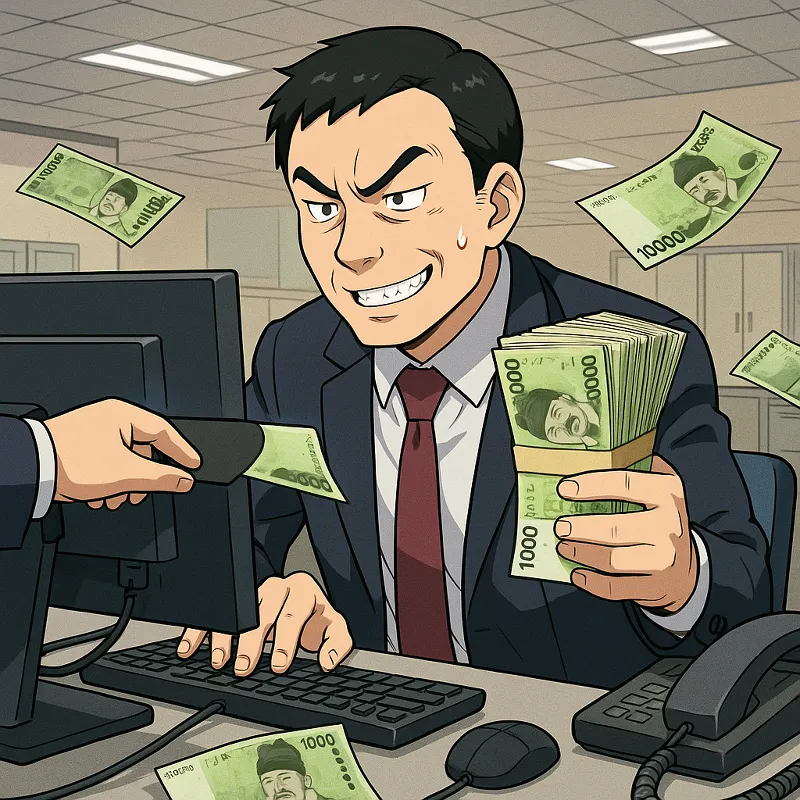 2005도8507 금융기관 직원이 무자원 송금 컴퓨터등사용사기죄